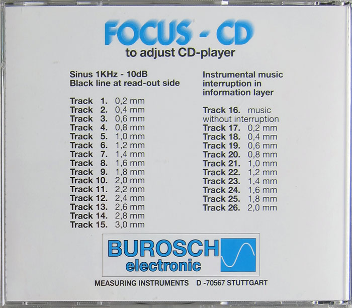 Burosch Focus - CD