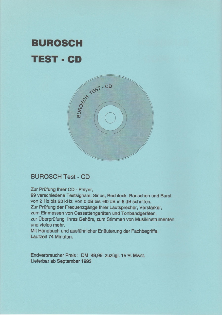 Das Archiv der BUROSCH Produkte