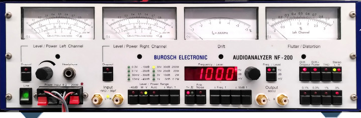 amplifier measurement procedure NF 200