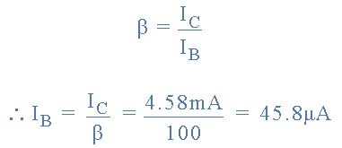 dc verstaerkung transistors beta