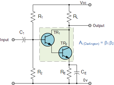 darlington transistor konfigurationen