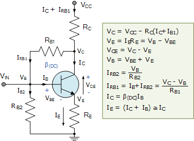 transistor vorspannung emitter feedback