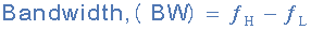 Bandbreite
