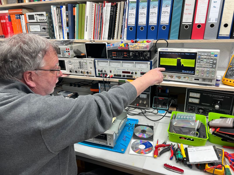 nflabor cd player reparatur laserabgleich burosch