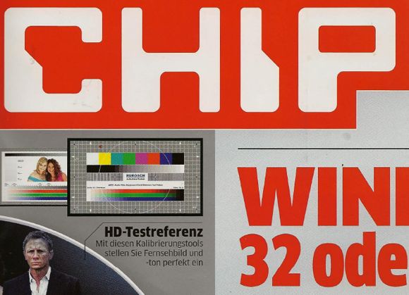 Bild: Chip Titelseite mit DIVAS Testsequenz