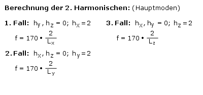 Berechnung der 2. Harmonischen