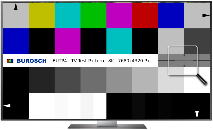 TV Testbild „BUTP4“ Bildschärfe Sharpness Kontrolle / TV-Bild einstellen
