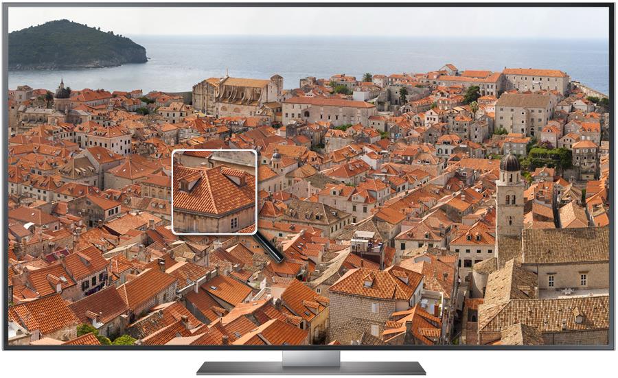 UHD 4k TV-Testbild-Simulation Bilddetails