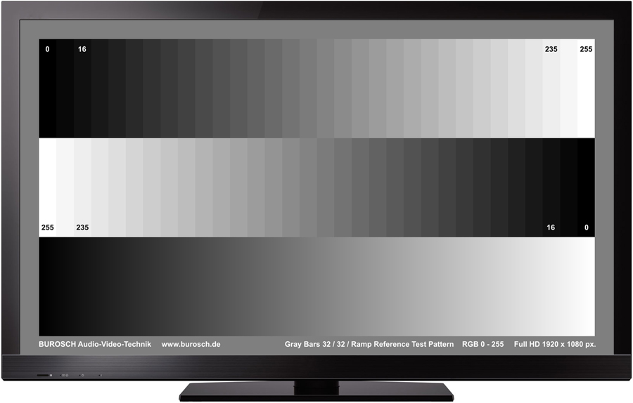 Burosch Gray Bars 32 Testbild Burosch Gray Bars 32 Testbild