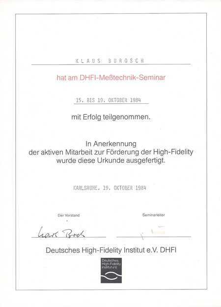 DHFI Messtechnik Seminar