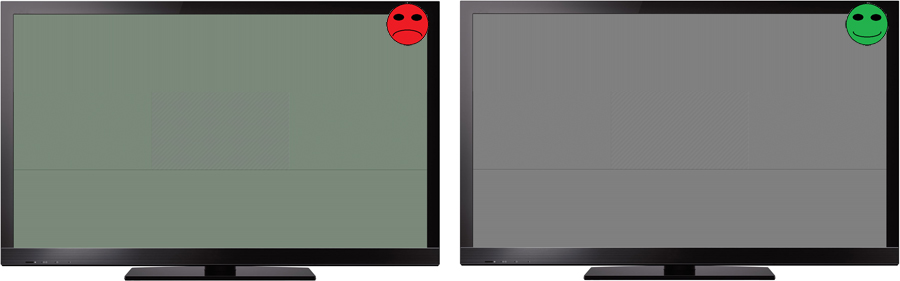 Burosch Lines Filter Testbild Schlecht Gut Vergleich