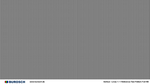 Burosch Vertical Lines Testbild
