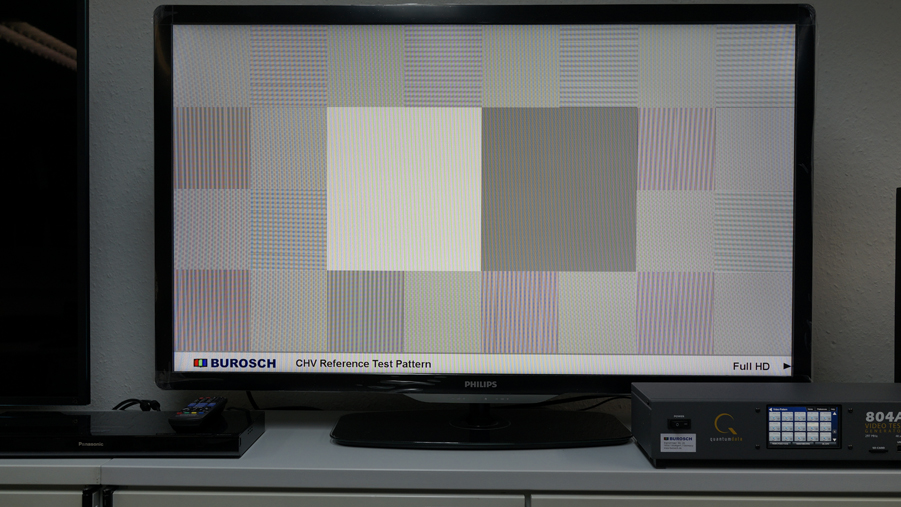 Burosch CHV Testbild grünstichig