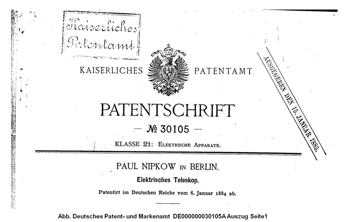 Burosch Nipkow Patent