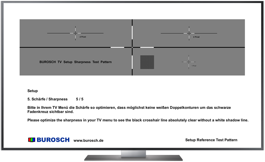 Burosch Basic Schärfe TV Testbild